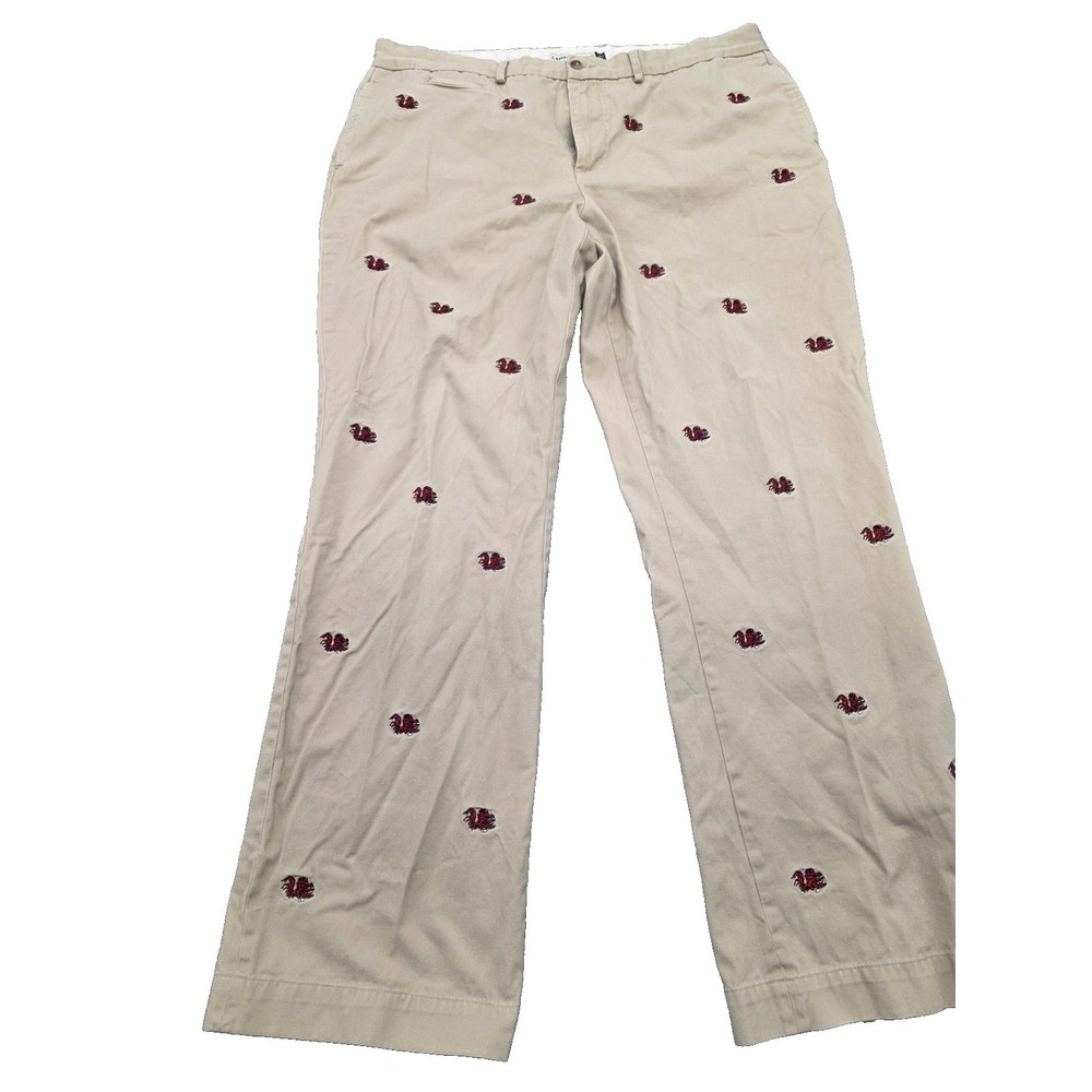 Campus Chinos South Carolina Gamecocks Mens Embroidered Logo Pants College 42x32